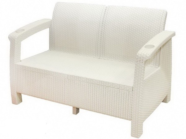 Двухместный диван Yalta Sofa Seаt белый купить в Мурманске