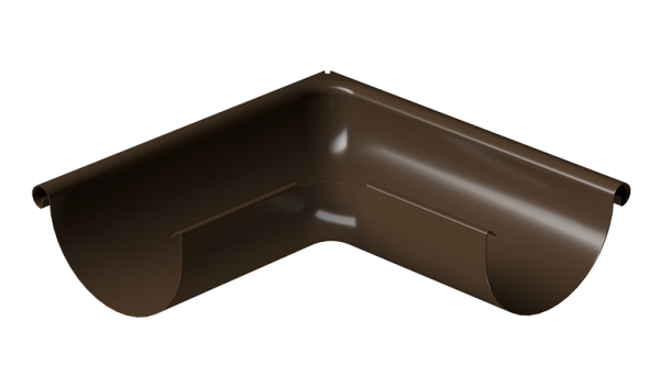 Угол внешний 90° D125 Döcke STAL PREMIUM Каштан, (RAL 8017) купить в Мурманске