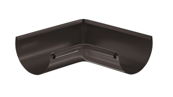 Водосток Aquasistem, система 125x90 - Угол желоба, внутренний 90° RR 32 Тёмно-Коричневый купить в Мурманске