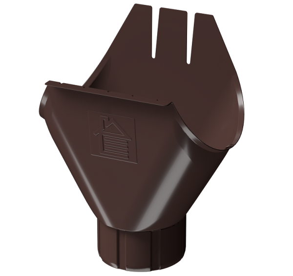 Воронка желоба D125 Döcke STAL PREMIUM Шоколад, (RAL 8019) купить в Мурманске