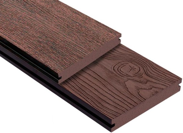 Террасная доска ДПК Outdoor 3D полнотелая STORM/OCEAN BROWN коричневая микс купить в Мурманске