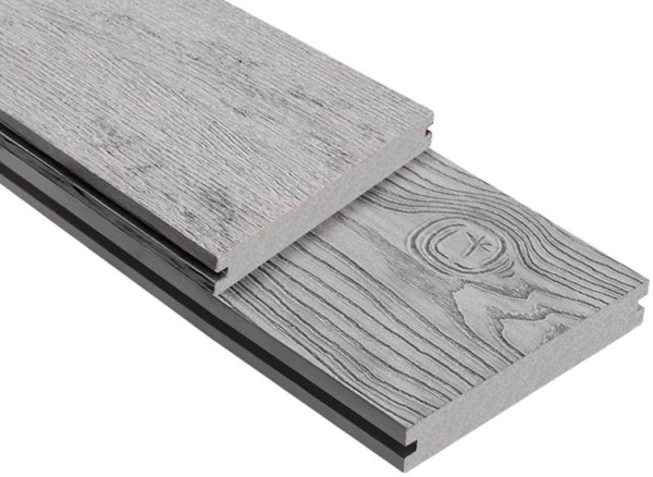 Террасная доска ДПК Outdoor 3D полнотелая STORM/OCEAN GREY серая микс купить в Мурманске