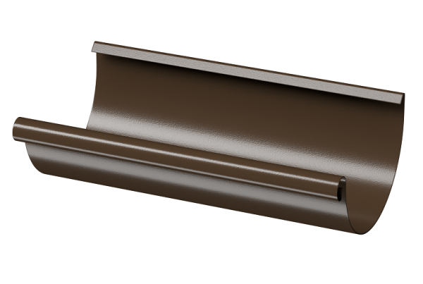 Желоб полукруглый D125 3 м Döcke STAL PREMIUM Каштан, (RAL 8017) купить в Мурманске