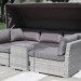 Диван-Трансформер AFINA плетеный из иск. ротанга AFM-320G Grey купить в Мурманске