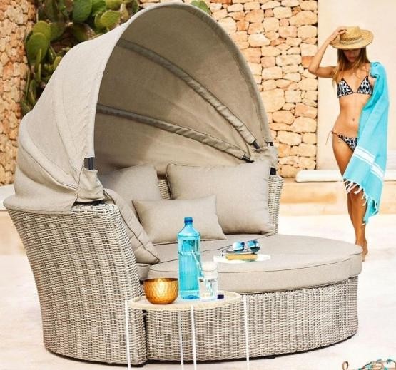 Диван-Трансформер AFINA плетеный из иск. ротанга AFM-325 Beige купить в Мурманске