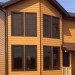 Фиброцементный сайдинг Latonit Красное дерево (RAL 8001/8008) купить в Мурманске