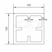 Столб SEQUOIA Evolution 3D WOOD BROWN купить в Мурманске