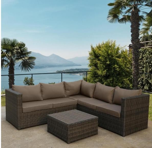 Комплект мебели AFINA плетеной из иск. ротанга YR825A Brown/Beige купить в Мурманске