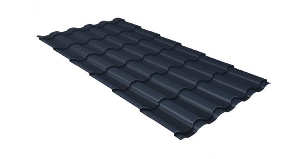 Металлочерепица кредо 0,5 Satin RAL 7024 мокрый асфальт купить в Мурманске
