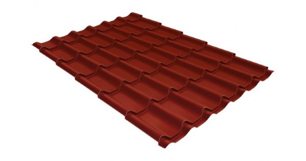 Металлочерепица классик 0,5 Satin RAL 3009 оксидно-красный купить в Мурманске