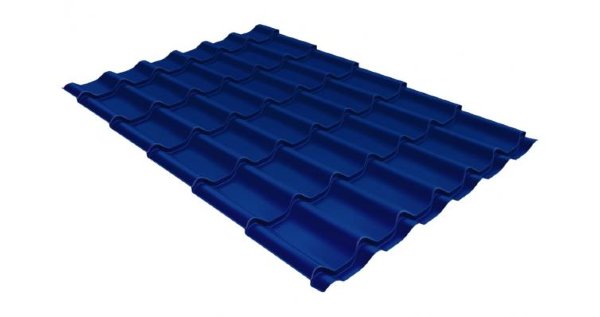 Металлочерепица классик 0,5 Satin RAL 5005 сигнальный синий купить в Мурманске