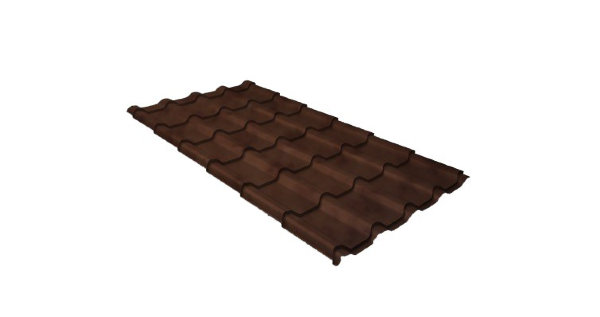 Металлочерепица камея 0,45 Safari Twincolor Brown купить в Мурманске