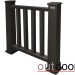 Ограждение из ДПК Outdoor Классик 3D STORM чёрный купить в Мурманске