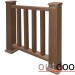 Ограждение из ДПК Outdoor Классик 3D STORM коричневый микс купить в Мурманске