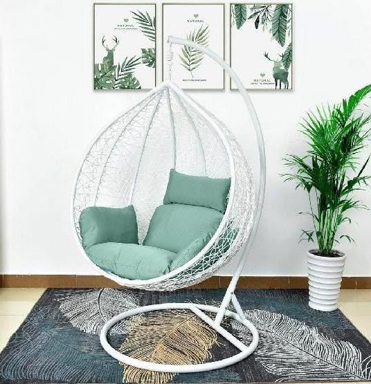 Кресло Подвесное из искусственного ротанга AFM-168A-XL White/Green купить в Мурманске