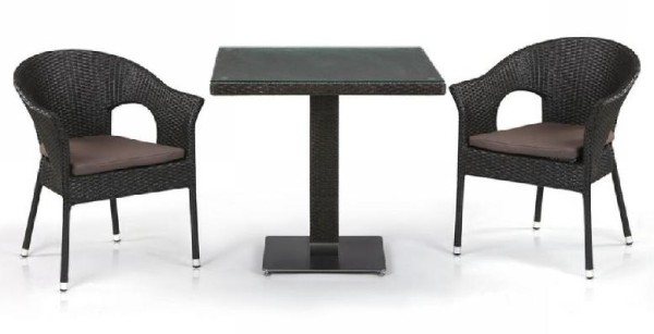 Комплект плетеной мебели AFINA из иск. ротанга T605SWT/Y79A-W53 Brown 2Pcs купить в Мурманске