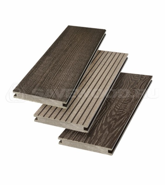 Террасная доска SW Fraxinus (R) полнотелая «SaveWood» Темно-коричневый купить в Мурманске