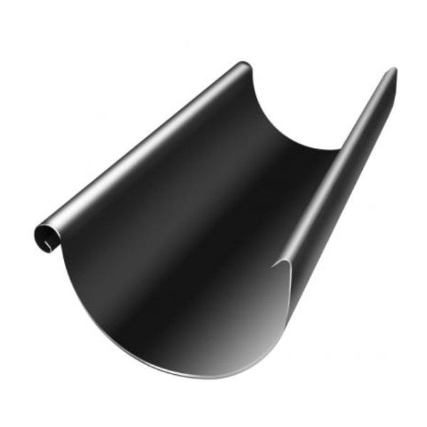Водосток Grand Line 125x90 – Желоб 3м RAL 9005 купить в Мурманске