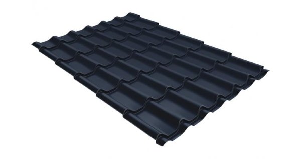 Металлочерепица классик 0,5 Satin RAL 7024 мокрый асфальт купить в Мурманске