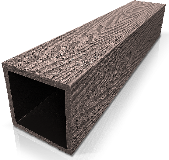 Столб ДПК 3D GardenParkett фактура дерева Венге купить в Мурманске