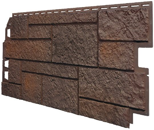 Фасадная панель VOX Sandstone (Сандстоун) темно коричневый купить в Мурманске
