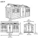 Сарай пластиковый LifeTime 15x8 DD купить в Мурманске