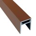 П-профиль Алюминиевый EasyDecking 35x25 Коричневый купить в Мурманске