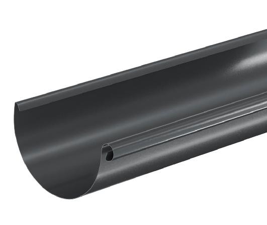 Водосток Aquasistem, система 150/100 - Водосточный желоб 3.00м RAL 7024 Тёмно-серый купить в Мурманске