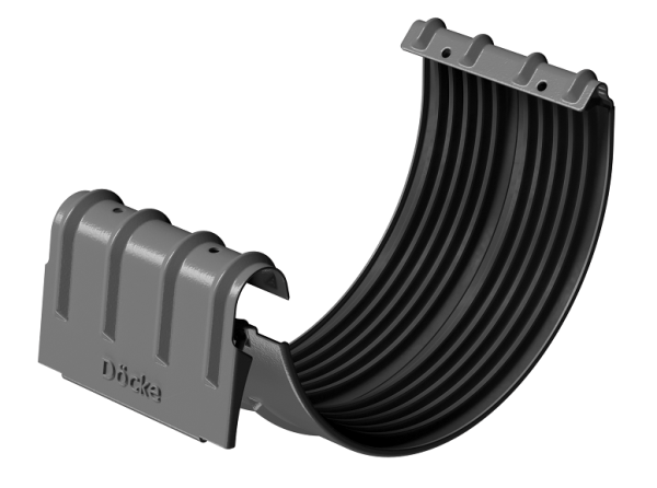 Соединитель желобов D125 Döcke STAL PREMIUM Графит, (RAL 7024) купить в Мурманске