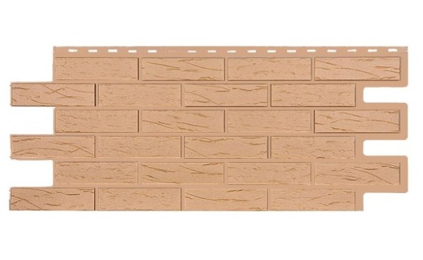 Фасадная панель T-Siding Кирпич Саман Эко Крем купить в Мурманске