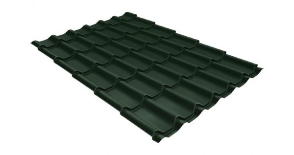 Металлочерепица классик 0,5 Satin RR 11 темно-зеленый купить в Мурманске