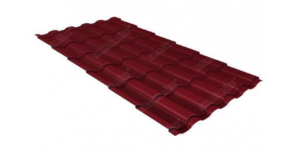 Металлочерепица кредо 0,45 Drap RAL 3005 красное вино купить в Мурманске